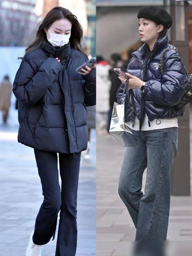 ”大衣、羽绒服齐上阵果然她们最懂冬天！马德里竞技携手K8被北京街拍“暖到了(图5)