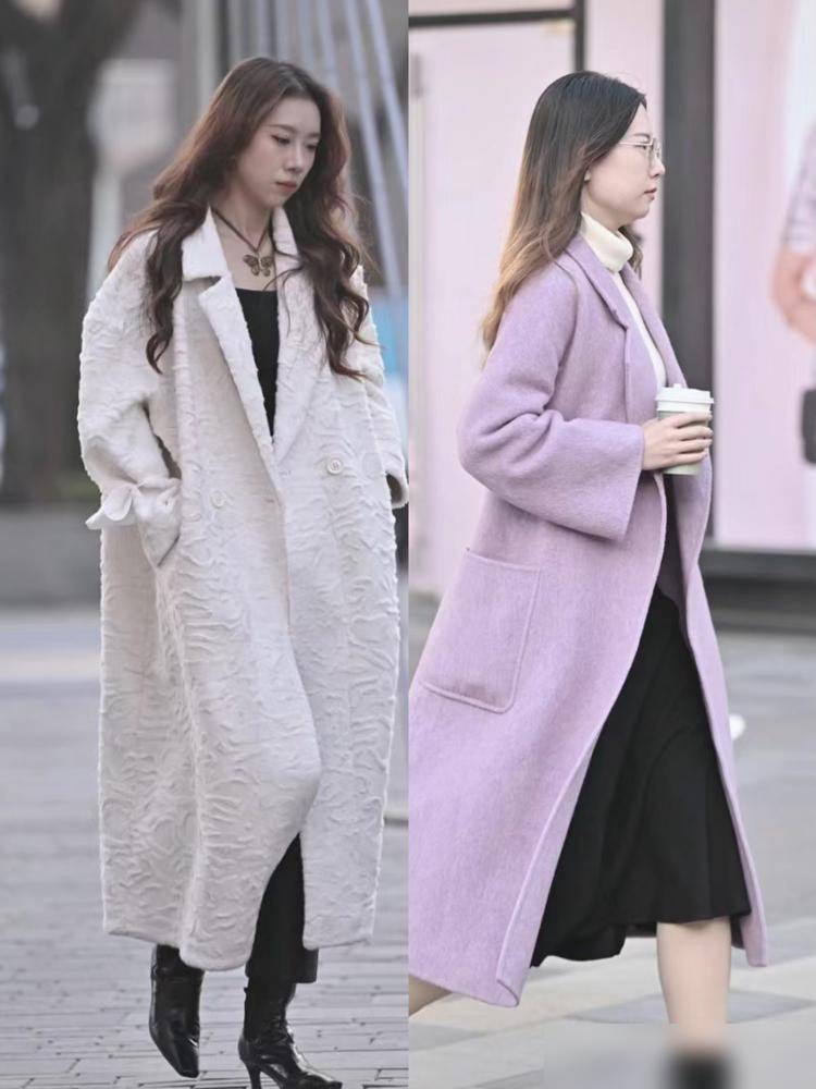 ”大衣、羽绒服齐上阵果然她们最懂冬天！马德里竞技携手K8被北京街拍“暖到了(图7)